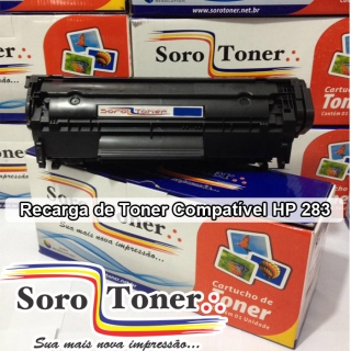 Recarga de Toner Compatível HP 283  Recarga de Toner Compatível HP 283